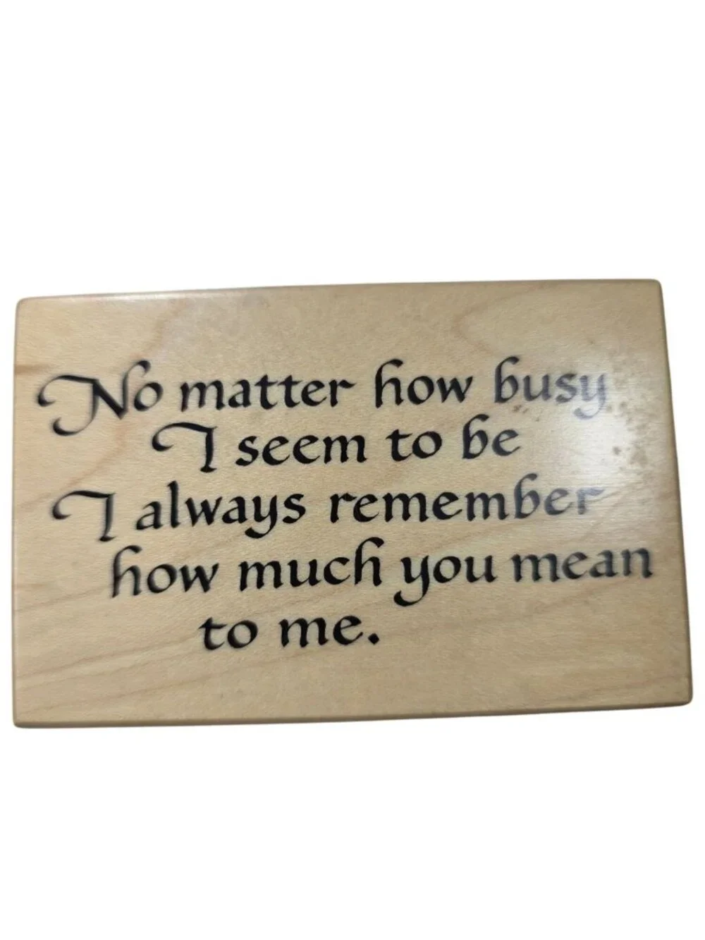 Set Of 5 Wooden Rubber Stamps With Inspirational Quotes scrap booking crafting